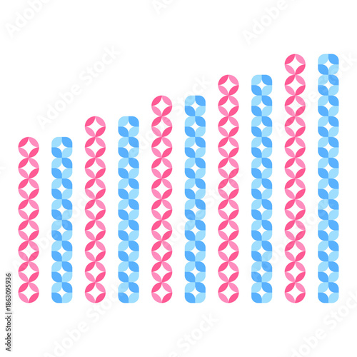 Geometric pattern blocks forming modular decorative elements