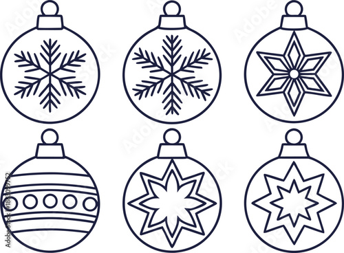 Christmas Ornaments Illustration. Festive Christmas Ornaments Design. Holiday Christmas Ornaments Collection. Colorful Christmas Ornaments Illustration. Traditional Christmas Ornaments Artwork