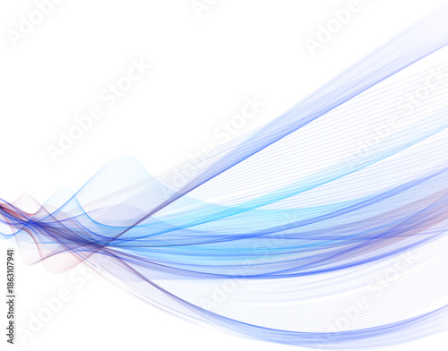 Abstract stream of blue and purple