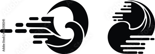 Abstract Spiral Motion Icon.
