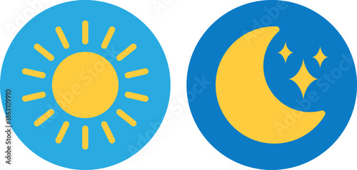 Day and night symbols