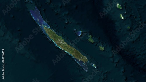 New Caledonia Map Animation