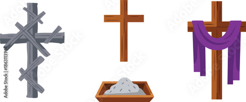 Various symbolic cross designs