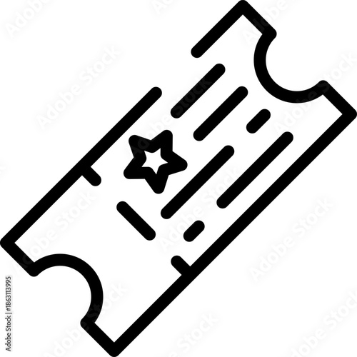 Rounded  Stroke Coupon Icon