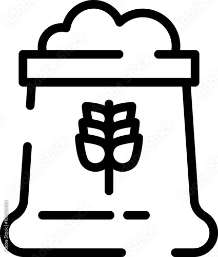 Rounded  Stroke Flour Icon