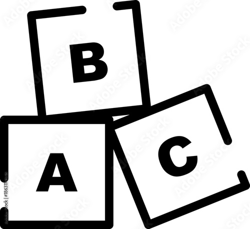 Rounded  Stroke Toys Icon