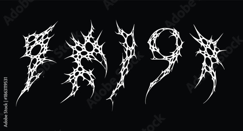 set y2k neo tribal sigilism tatto pack. Flame shape in liquid mercury. skeletal web abstract neo tribal cyber sigil gothic melted modern burn form, design element.