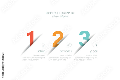 vector infographic design with 6 step. option or steps. with icons and numbers