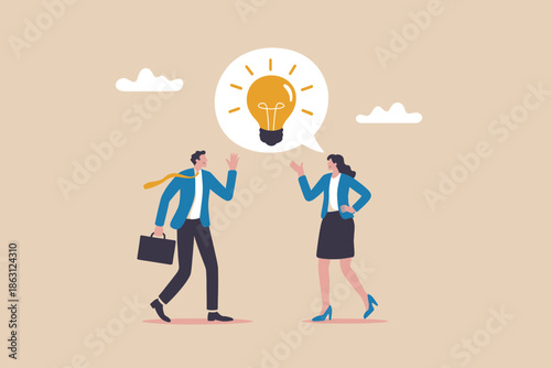 Business colleagues discussing innovative ideas and solutions in a professional setting