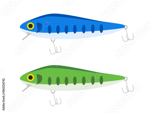 釣り用ルアーのイラスト / Fishing Lure Illustration