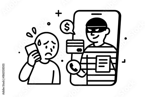 Identifying a phone scammer during a financial transaction