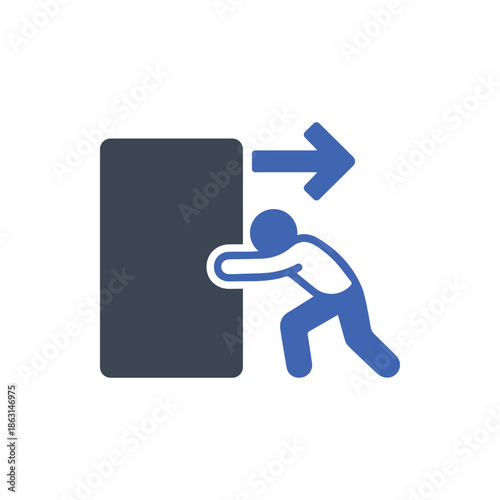 Push Heavy Object Icon