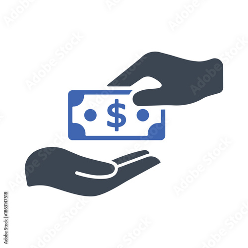 Donation / Handout / Money transfer icon