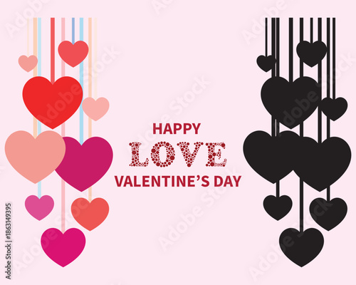 Heart Strings Valentine Day Card