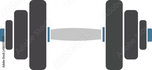 Dumbbell Fitness Icon Vector Illustration