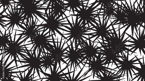 Geometric sunburst pattern isolated on transparent background