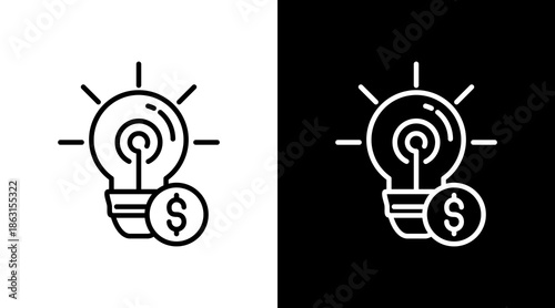 Solution White Icon Set Vector 