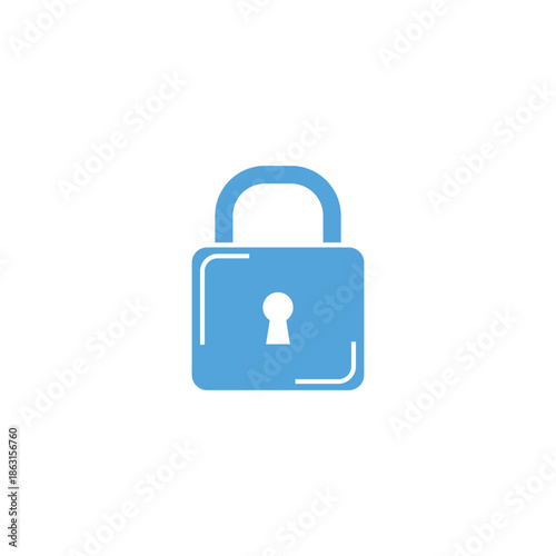 Free Download A vector illustration of a secure padlock icon set on a white background, symbolizing safety and privacy protection for web security and computer access - GFXLoad