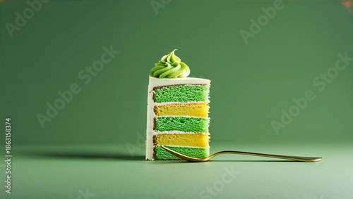 green apple on a white background
