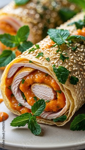 pancakes with salmon and caviar