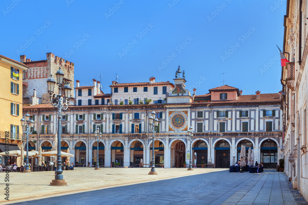 Obraz premium Torre dell'Orologio, Brescia, Italy