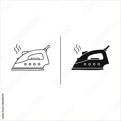 vector illustration of iron