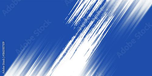 Halftone dots red and blue color pattern gradient grunge texture background. Dot pop art comic sport style vector illustration. grunge vector dots . eps 10