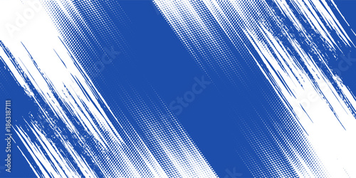 Halftone dots red and blue color pattern gradient grunge texture background. Dot pop art comic sport style vector illustration. grunge vector dots . eps 10