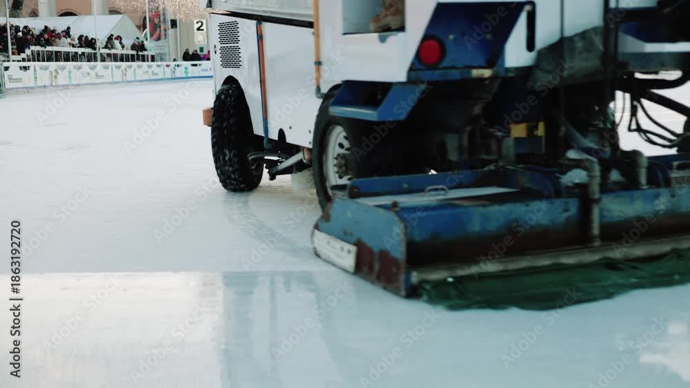 Homemade Rink Resurfacer Ice resurfacer to clean and smooth the surface of a sheet of ice rink ...