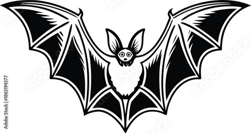 bat graphic silhouette vector illustration
