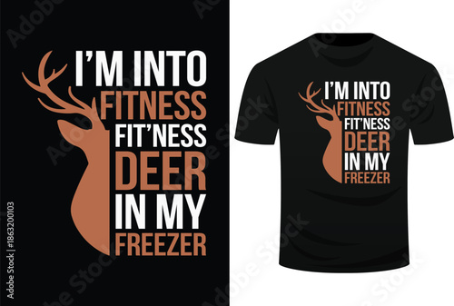 Funny Deer Hunting Sayings Fitness Deer In Freezer Dad Svg Design