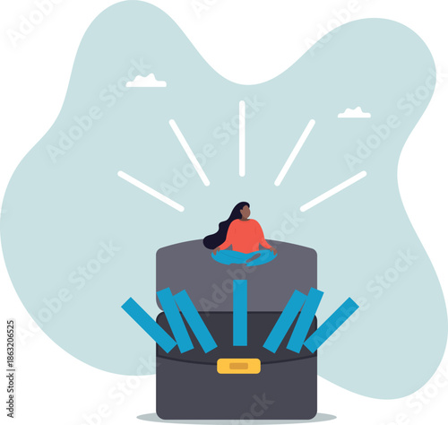 Mindfulness meditation relax to reduce stress and eliminate distraction, calm to build energy or spiritual wellness .about a man and his life.