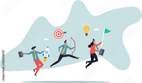 Entrepreneurship, think and develop new idea, organize and launch new innovation product, startup or start new company,about a man and his life.