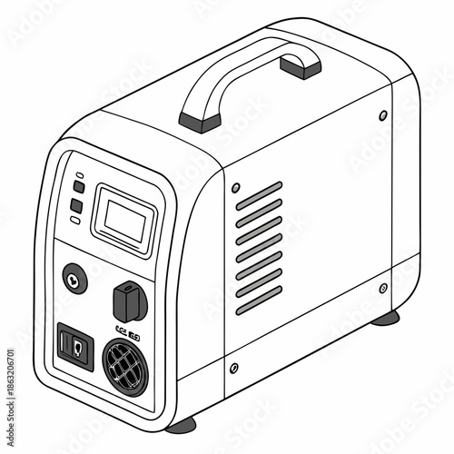 Modern Portable Inverter Generator Compact Power Unit
