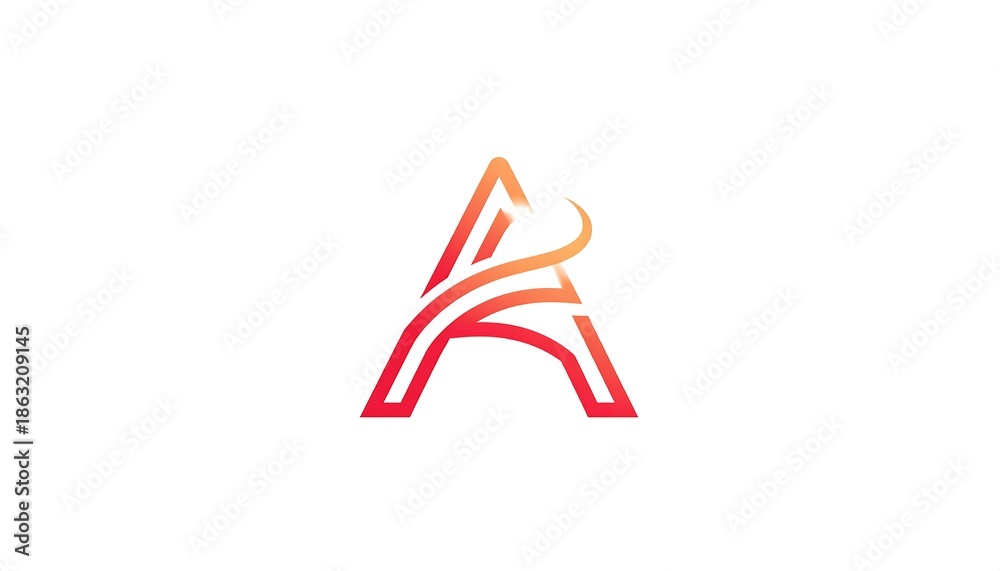 Obraz premium Abstract Letter A Logo Design Element.