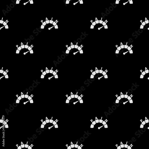 Pain scale seamless pattern isolated on black background