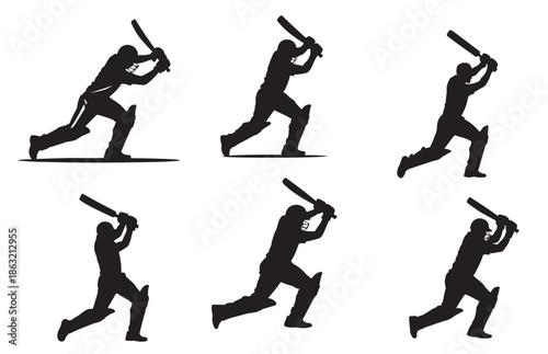 Professional Cricket Bat and Black Ball Flat Vector Illustration for Sports Themed Graphic Design and Mobile Application Interface. Vector EPS 10