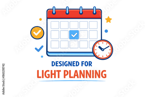 Calendar and clock for efficient time management and planning