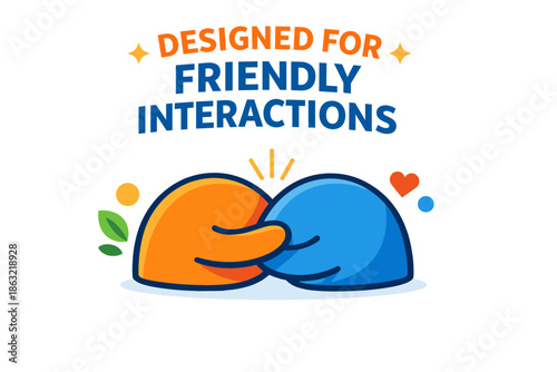 Friendly interaction design: embracing connection with colorful icons