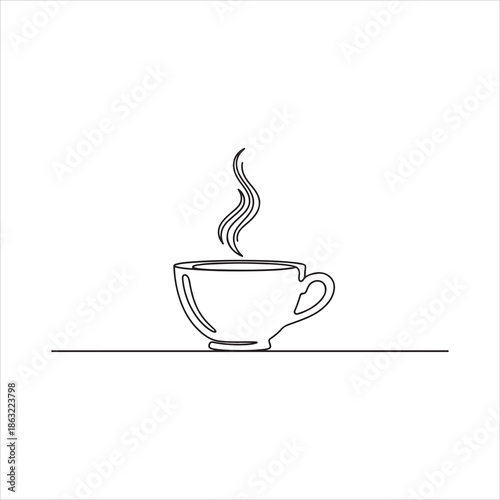 cup of coffee line art