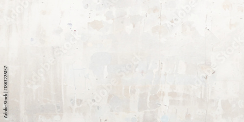 Soft neutral abstract texture combining weathered concrete wall grunge, vertical paint drips, and watercolor paper grain with organic speckling for minimalist art and design surfaces.