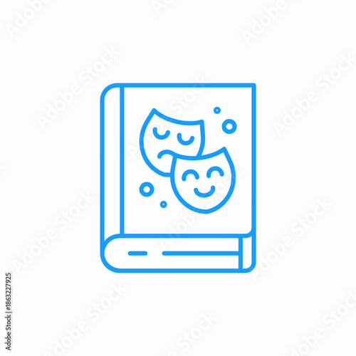 drama theatre book icon sign vector