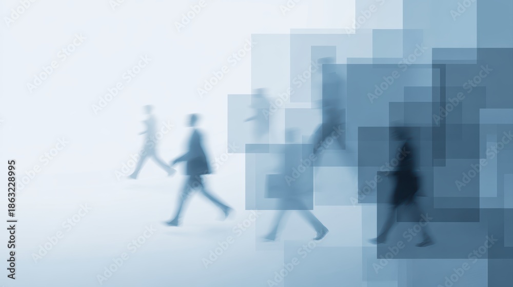 Fototapeta premium Future of work policy planning and labor transition concept