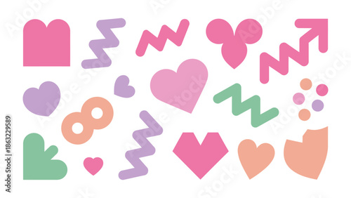 Abstract Shapes & Colors: A collection of various playful shapes and vibrant colors, exuding a sense of joy and artistic flair. 