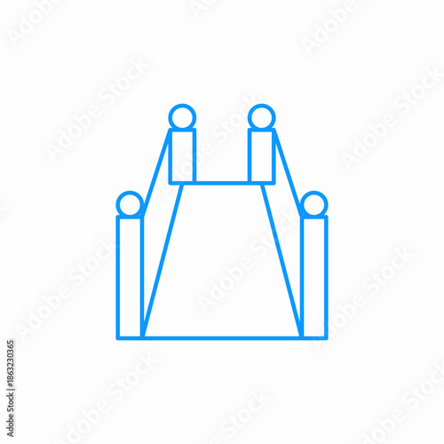 red carpet event icon sign vector