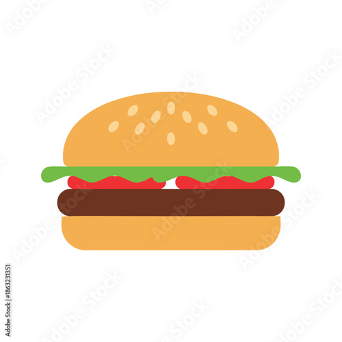 Classic hamburger Vector