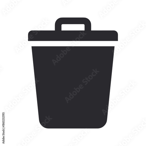 Simple trash can Vector