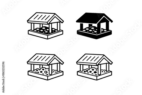 Bird Feeder Icons