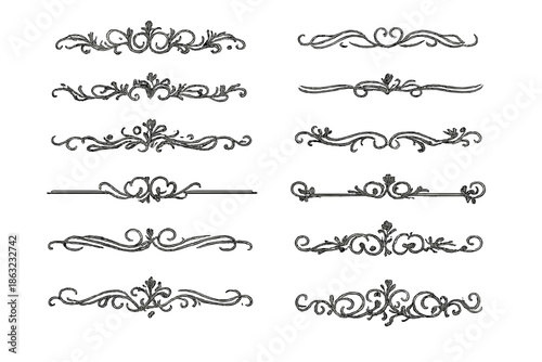 Vintage Flourish Divider Ornaments