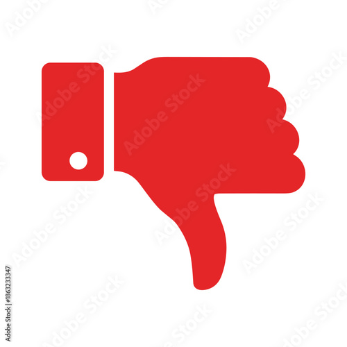 Hand gesture indicating disapproval Vector